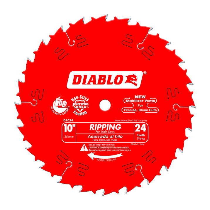 10 in x 24 Tooth Ripping Saw Blade