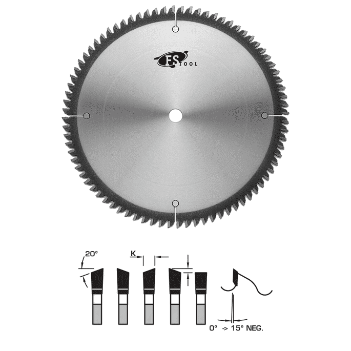 12" 72T Atb Standard Cross Cut Saw Blade For K700S