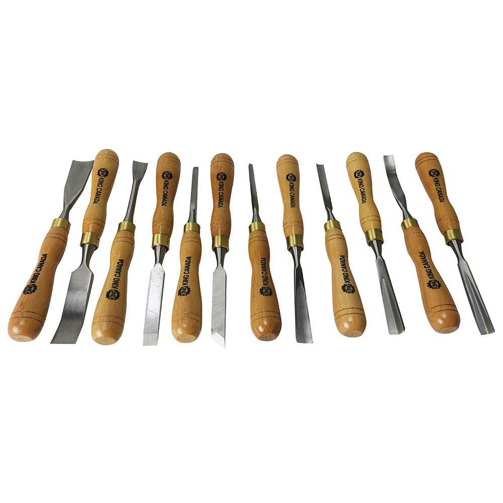 12 PC WOOD CARVING CHISEL SET