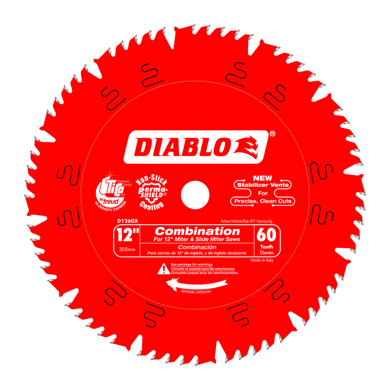 12 in x 60 Tooth Combination Saw Blade