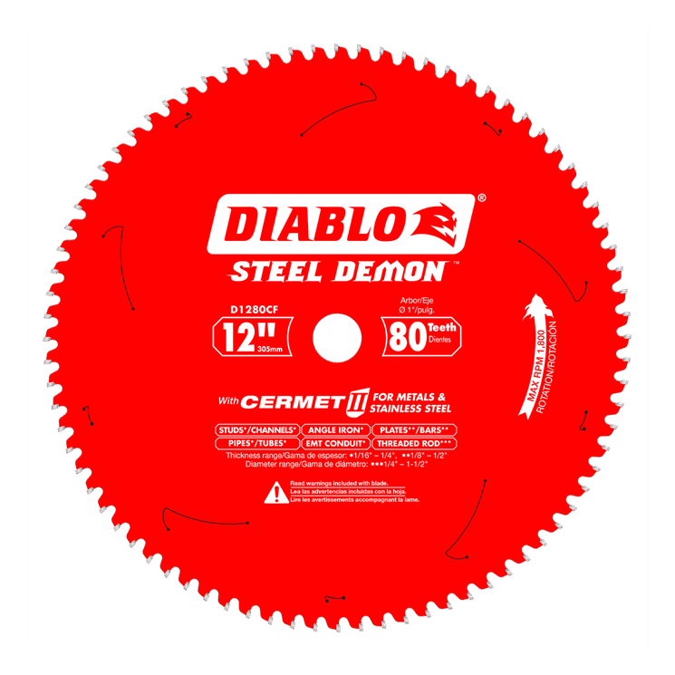 12 in x 80 Tooth Cermet II Saw Blade