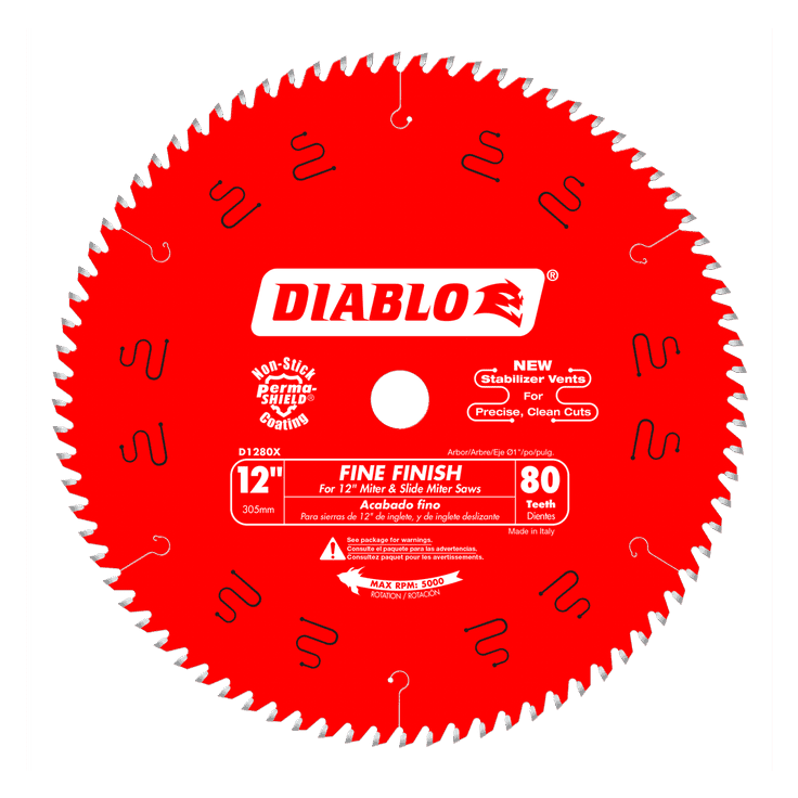 12 in x 80 Tooth Fine Finish Saw Blade