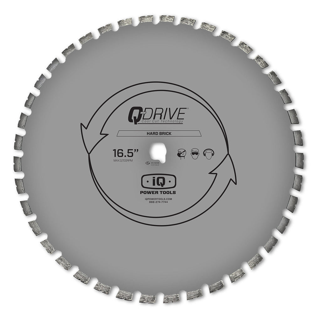 16.5" Q-Drive Arrayed Segmented Hard Material-1 Blade with Silent Core Grey, Hard Brick