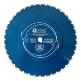 16.5" Q-Drive Arrayed Segmented Porcelain Blue Blade