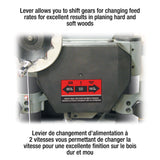 20" Industrial Planer With Spiral Cutterhead