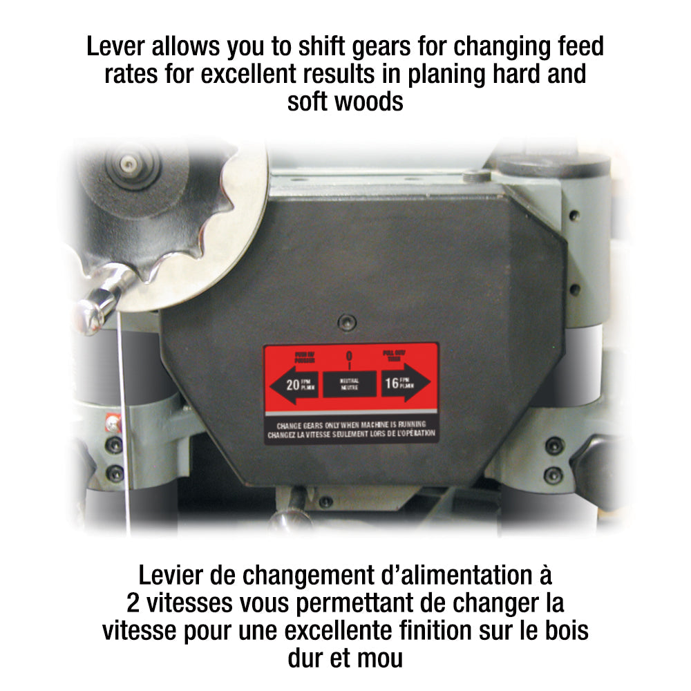 20" Industrial Planer With Spiral Cutterhead