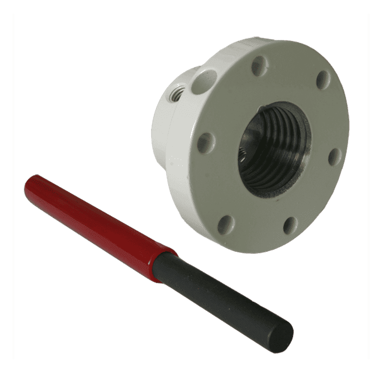3" Faceplate 1" X 8 Tpi Carbion Steel