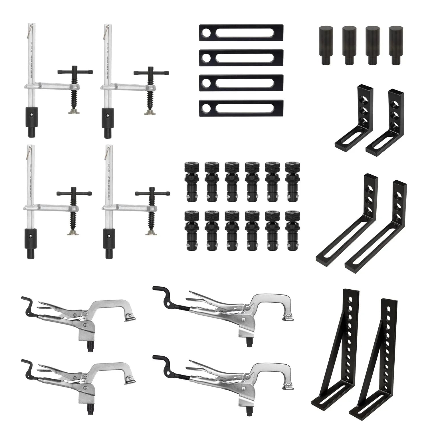 34-pc. Fixturing Kit, Fit 5/8 Holes