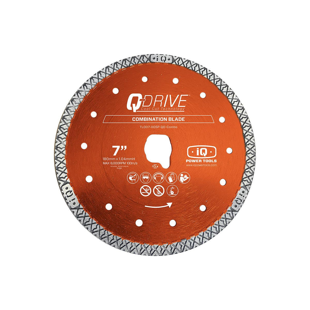 7" Q-Drive Combination Material Blade for use with the iQ228CYCLONE