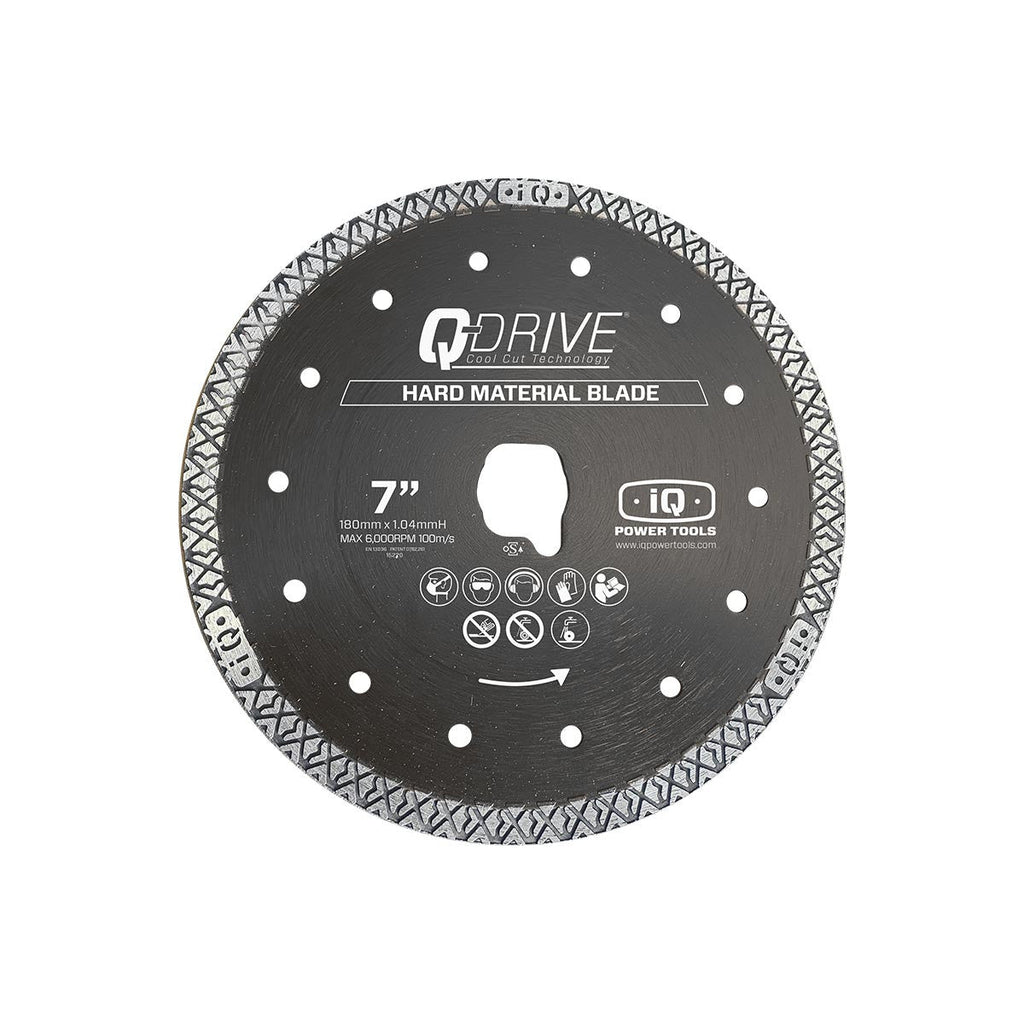 7" Q-Drive Hard Material Blade for use with the iQ228CYCLONE