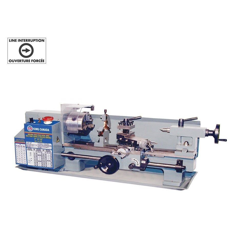 7" X 12" VARIABLE SPEED MINI METAL LATHE