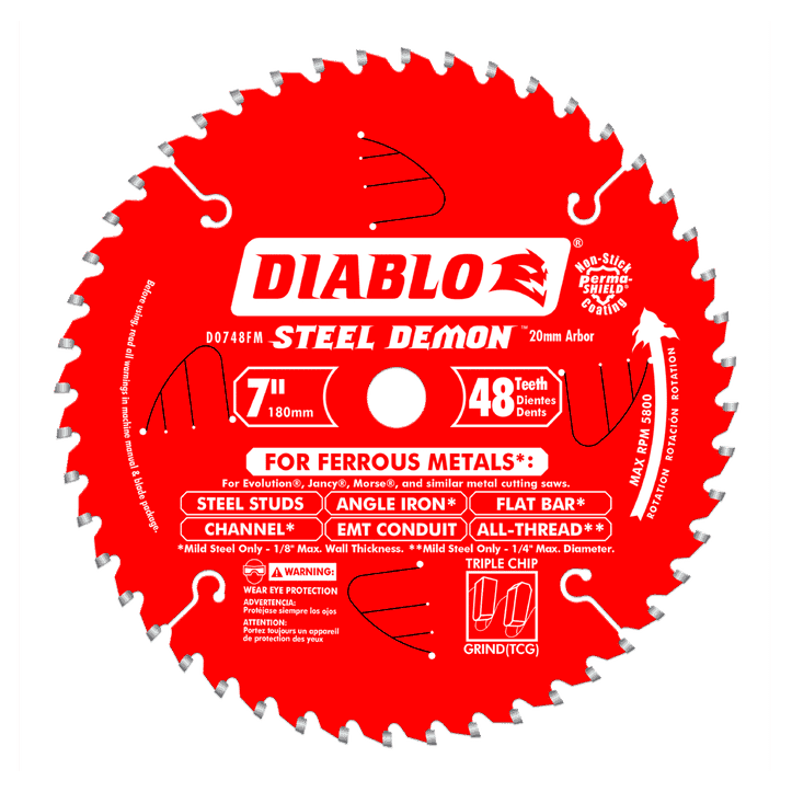7 in x 48 Tooth Metal Cutting Saw Blade