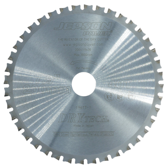 8'' Drytech® carbide tipped saw blade ø 200 mm / 40T for steel