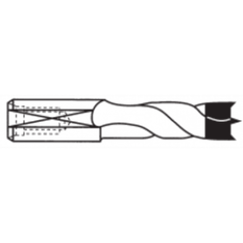 8Mm Carbide Tipped Brad Point Dowel Bits 70Mm Shank LH