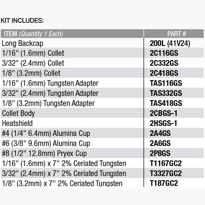 AK-4GS GAS SAVER ACCESSORY KIT