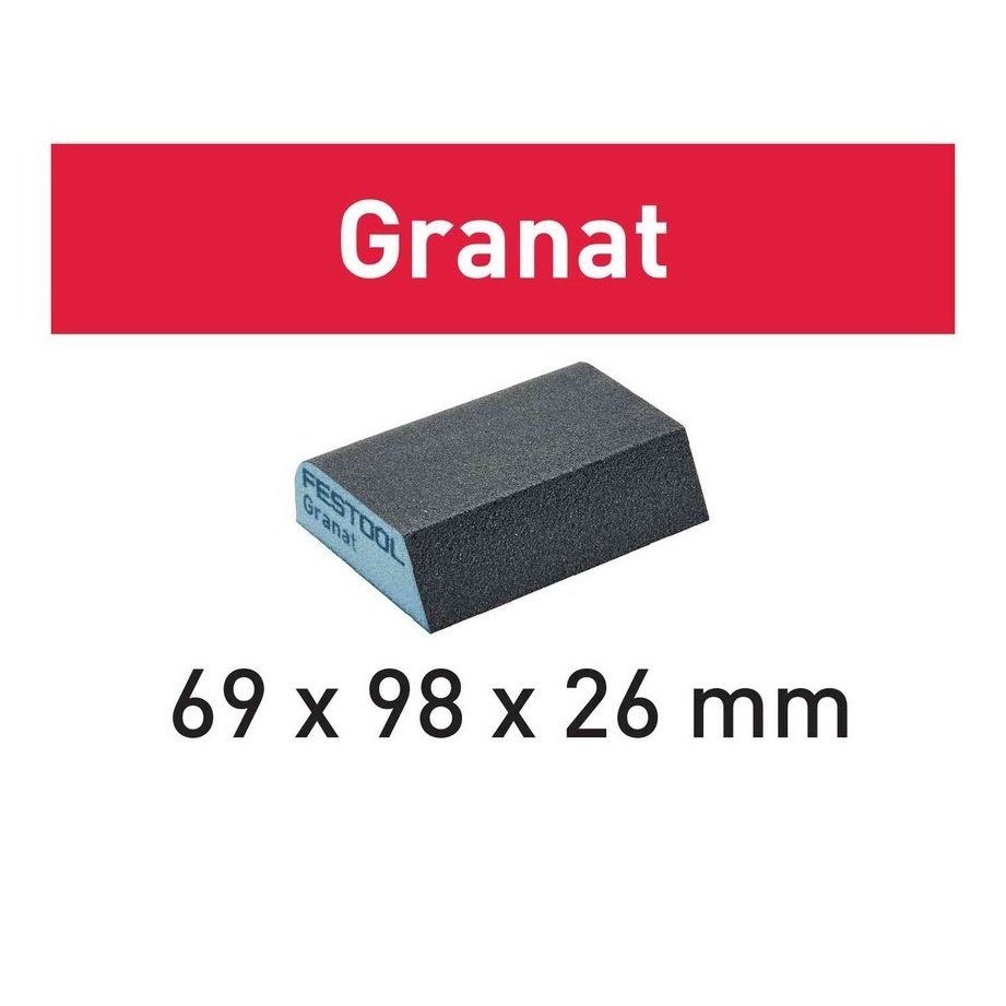 Abrasive sponge Granat - 69x98x26 120 CO GR/6
