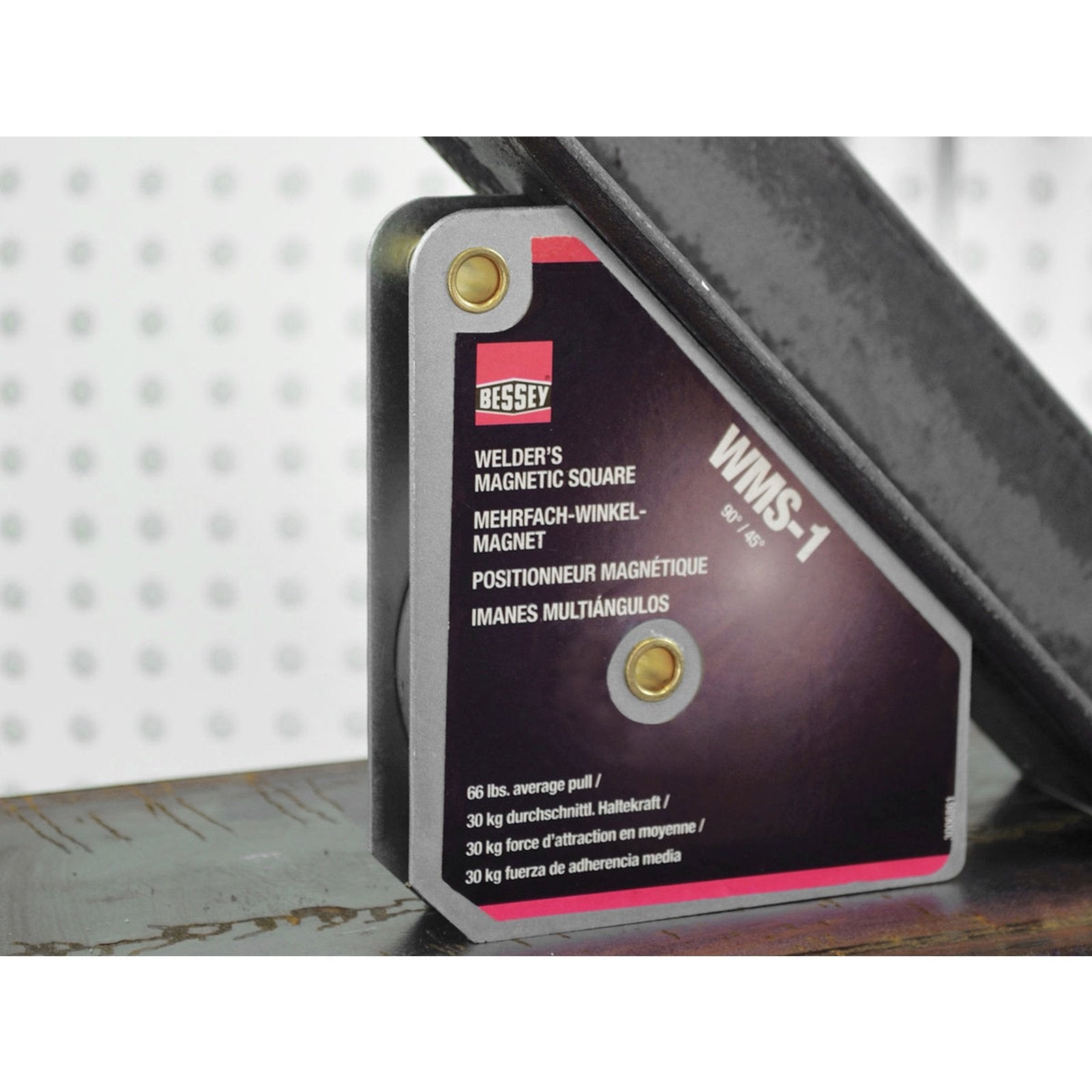 Magnet magnetic square 90/45 degrees 66 lbs pull