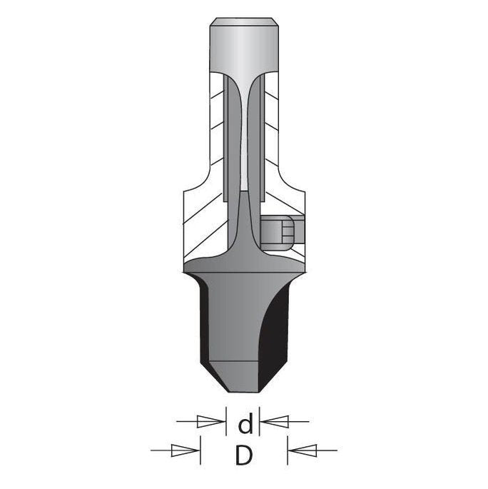 Carbide Tipped Countersink For 9/64" Drill Bit