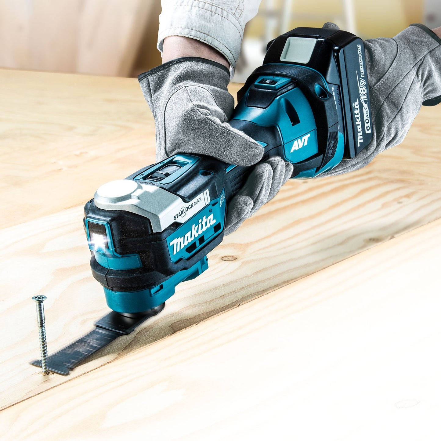 Cordless Toolless Multi Tool with Brushless Motor and AVT Tool Only