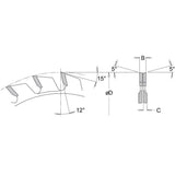 Adjustable Scoring Blade 120x22mm BORE