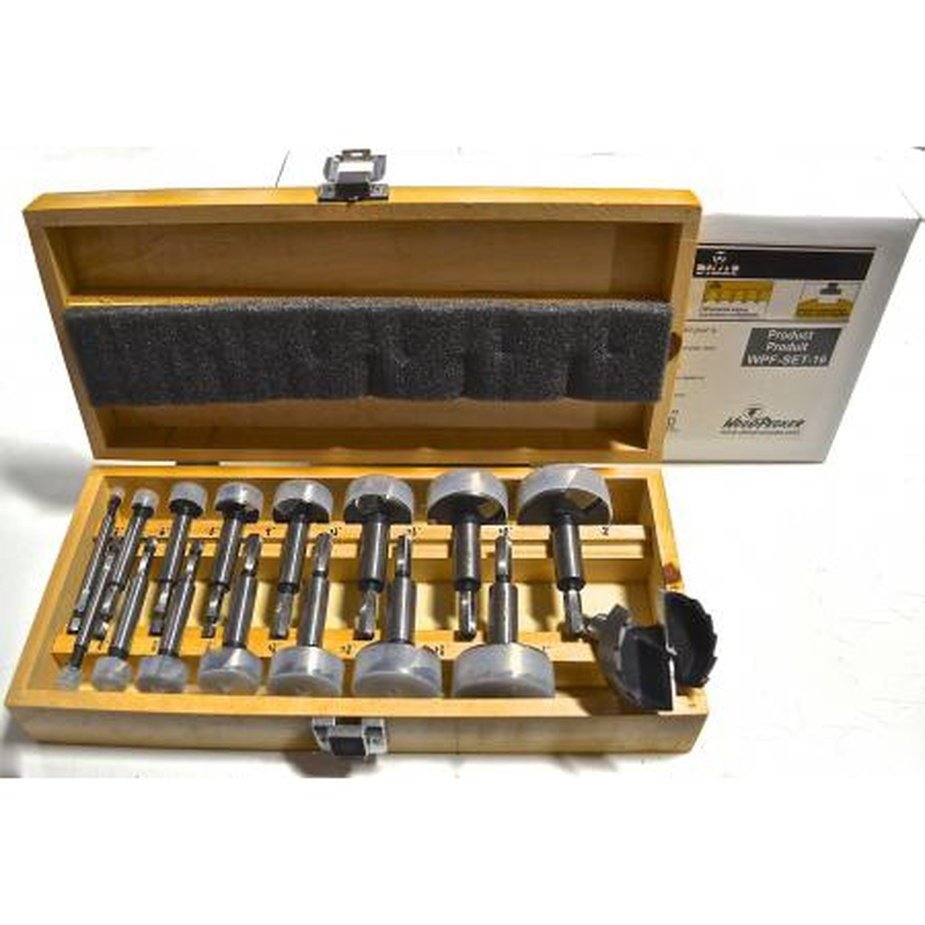 16 Pc Woodpecker Forstner Bits