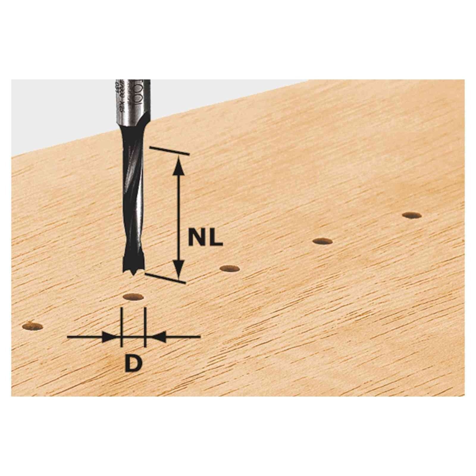 Dowel Drill Bit HW S8 D5/30 Z