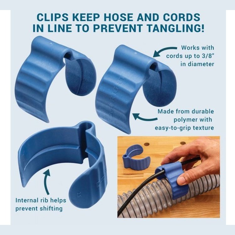 Dust Right Dust Hose Cord Clips 3-Pack
