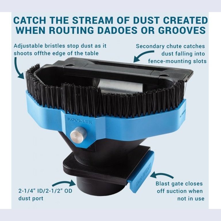 Dust Right Router Table Dado Dust Chute