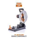 Evolution 14 In. 36T, 1 In. Arbor, Tungsten Carbide Tipped Multi-Material Cutting Blade