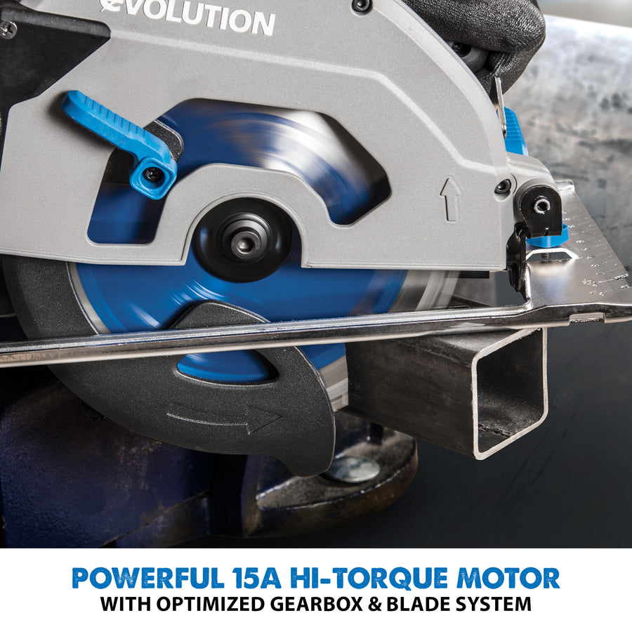 Evolution S185CCSL: Metal Cutting Circular Saw 7-1/4 In. Blade