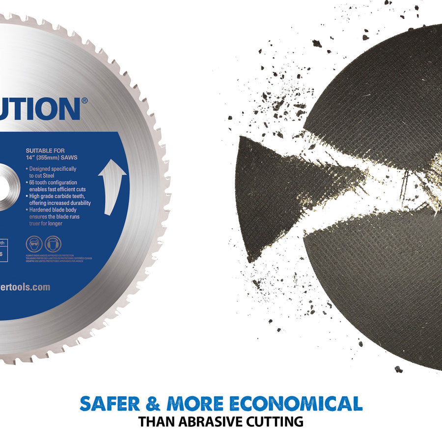 Evolution S380CPS: Metal Cutting Dry Cut Saw With 14 In. Mild Steel Blade