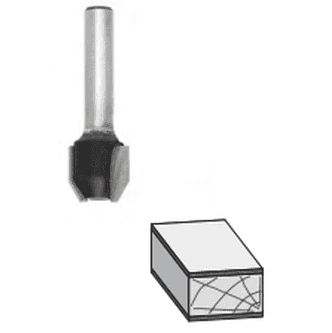FLUSH AND BEVEL COMBINATION TRIM BIT