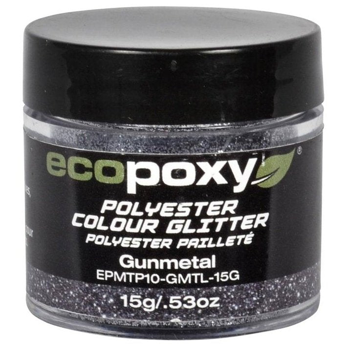 Gunmetal Polyester Glitter