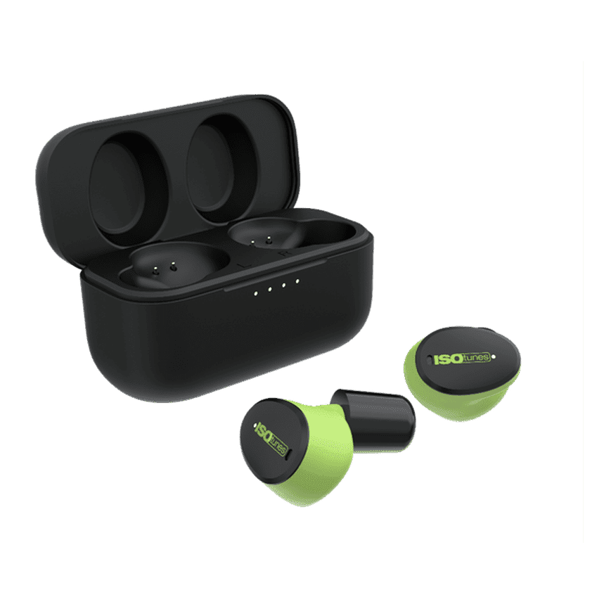 ISOtunes FREE Aware - True Wireless Bluetooth Earbuds - Safety Green Ambient Listening Technology