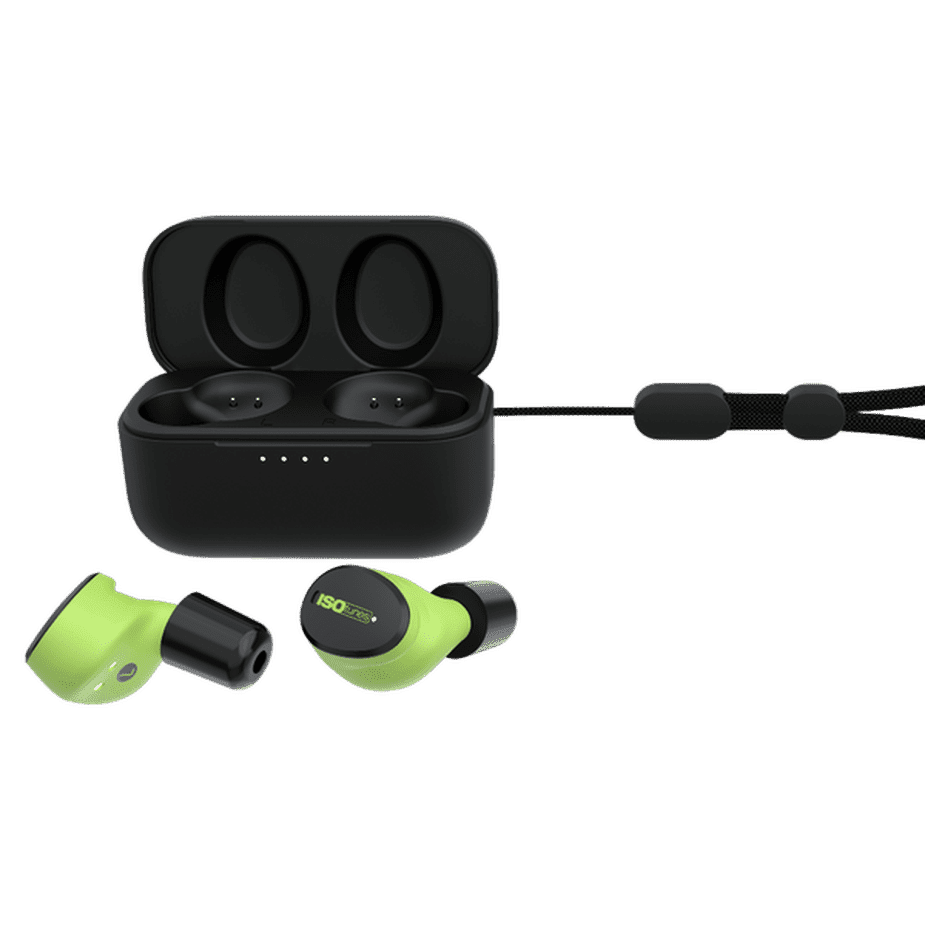 ISOtunes FREE Aware - True Wireless Bluetooth Earbuds - Safety Green Ambient Listening Technology