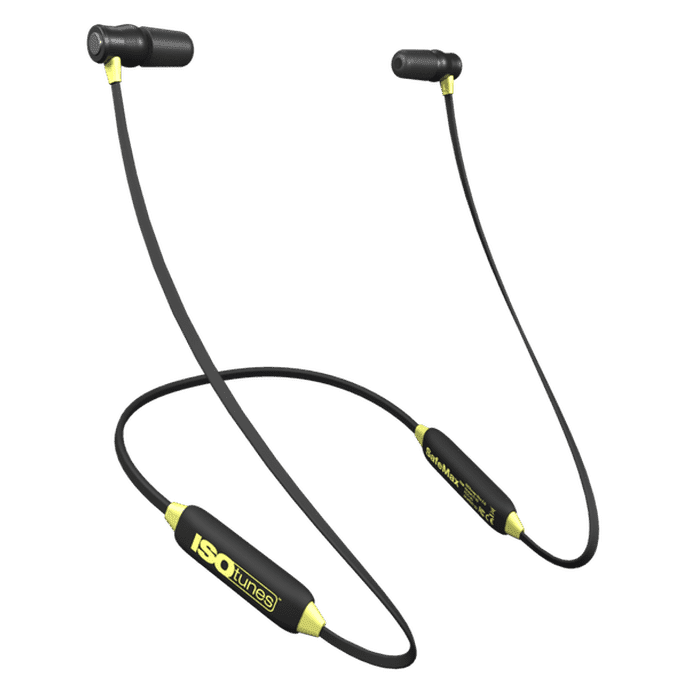 ISOtunes XTRA 20 Bluetooth Noise-Isolating Earbuds - Yellow/Black