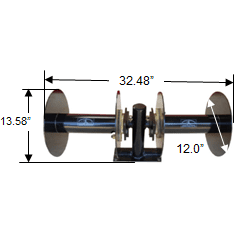 Javelin WCR LR - 2 Welding Cable Reels mounted side by side