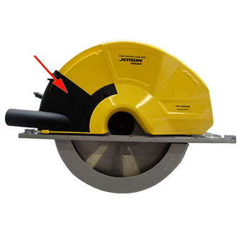 Jepson 12 5/8" Super Dry Cut Circular Saw 8320 with Saw Blade 12 5/8" 85 Tooth & Guide Rail