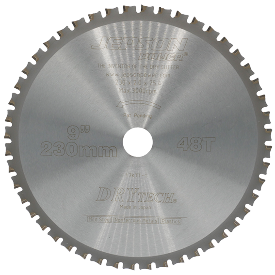 Jepson Carbide Tipped Circular Saw Blade 9" 230mm 48 Tooth for Steel