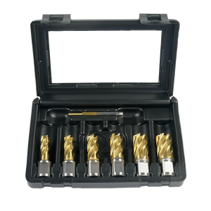 Jepson Core Drill Set "GOLD FINGER" TiN-coated HSS-CO - Metric