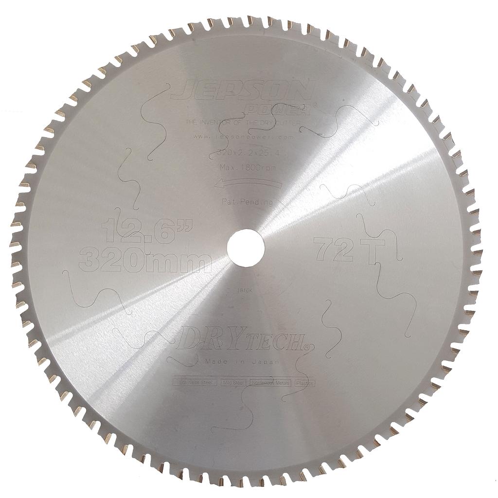 Jepson Drytech Carbide Tipped Circular Saw Blade 12 5/8" 320mm 72 Tooth for Thick Walled Steel