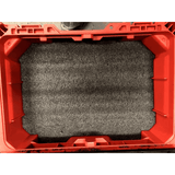 Milwaukee PACKOUT Rolling Tool Box - Kaizen Foam Inserts 57mm / Black/Red