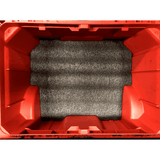 Milwaukee PACKOUT Rolling Tool Box - Kaizen Foam Inserts 57mm / Black/Red