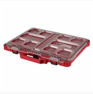 Milwaukee PACKOUT - low profile organizer - Kaizen Foam Inserts 30mm / 30mm / Black/Red