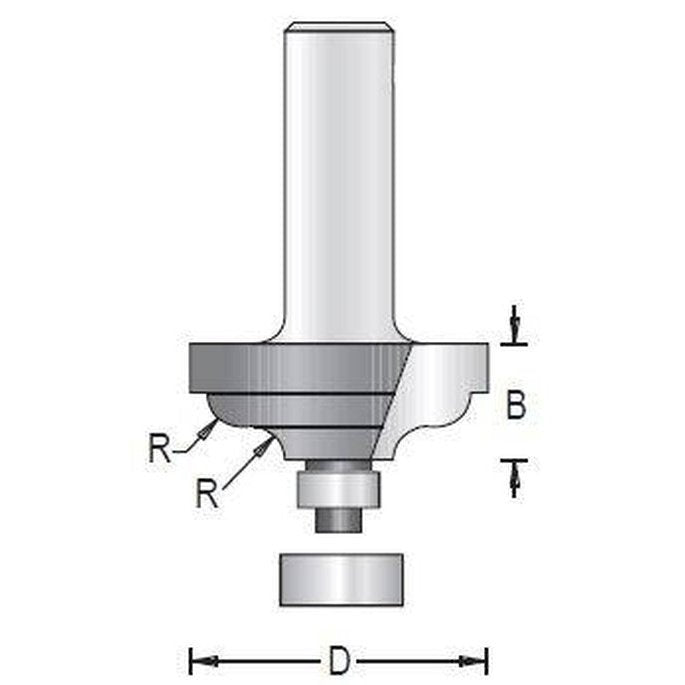 Ogee Bit With Ball Bearing Guide
