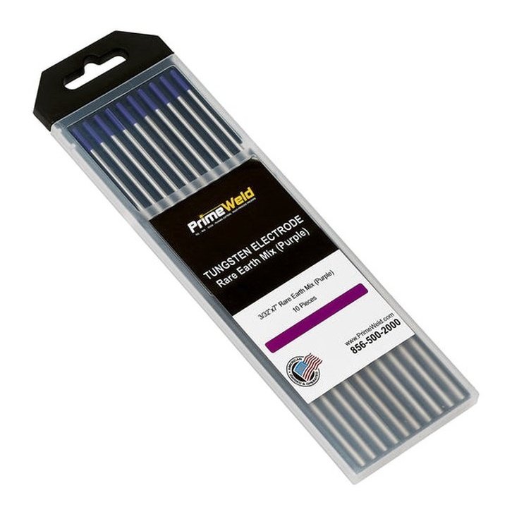 Rare Earth Tungsten Electrode Purple EWG TIG Welding Electrodes 10 pcs