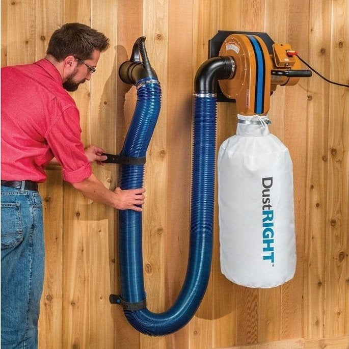 Dust Right 4'' Hose & Handle Docking Port Kit