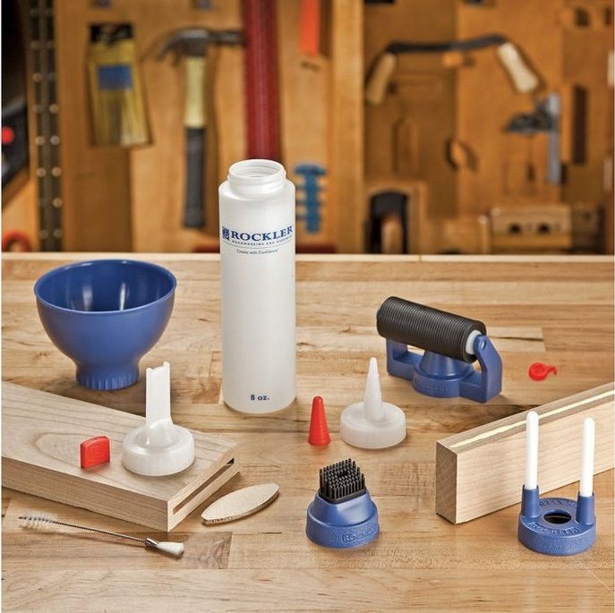 Walmeck 4PCS Woodworking Glue Tools Kit Silicone Glue Kit Narrow