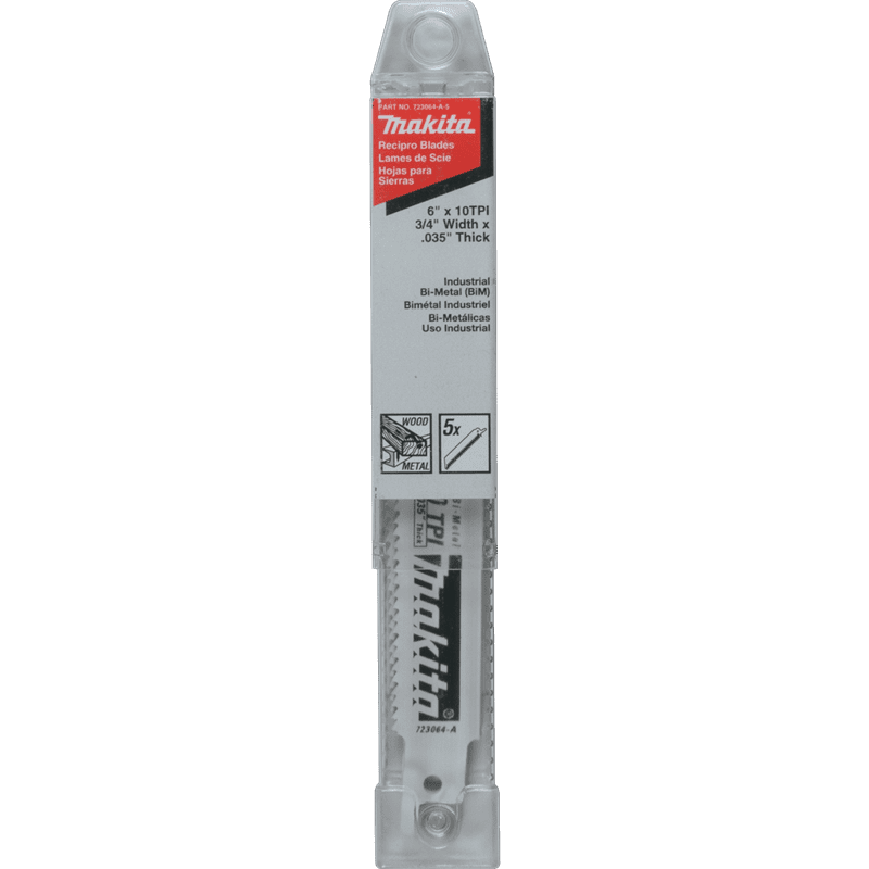 Saw Blade Recip 6" X 10T Nail Embedded Wood Metal Bar & Pipe Over 1/4"