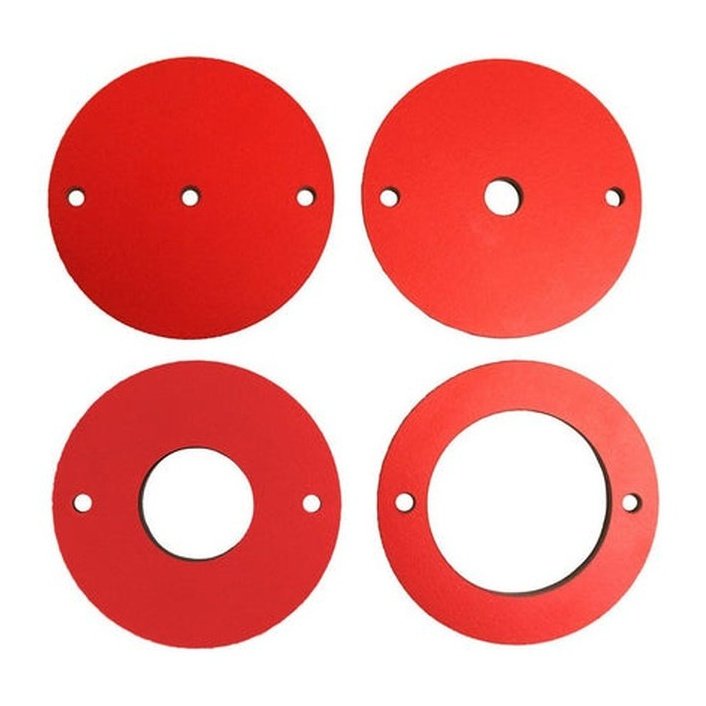 4 pc Phenolic Insert Ring Set for Router Lift